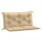 Preview: Gartenbank-Auflagen 2 Stk. Melange Beige 100x50x7 cm Stoff