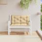 Preview: Gartenbank-Auflagen 2 Stk. Melange Beige 100x50x7 cm Stoff