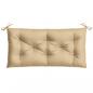 Preview: Gartenbank-Auflagen 2 Stk. Melange Beige 100x50x7 cm Stoff