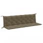 Preview: Gartenbank-Auflagen 2 Stk. Melange Taupe 200x50x7 cm Stoff