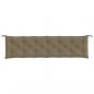 Preview: Gartenbank-Auflagen 2 Stk. Melange Taupe 200x50x7 cm Stoff