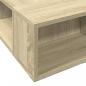 Preview: Bettgestell Sonoma-Eiche 200x200 cm Holzwerkstoff