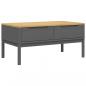 Preview: Couchtisch FLORO Grau 99x55,5x45 cm Massivholz Kiefer