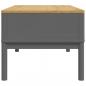 Preview: Couchtisch FLORO Grau 99x55,5x45 cm Massivholz Kiefer