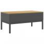 Preview: Couchtisch FLORO Grau 99x55,5x45 cm Massivholz Kiefer