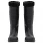 Preview: Gummistiefel mit Herausnehmbarem Innenfutter Schwarz Gr. 43 PVC