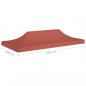 Preview: Partyzelt-Dach 6x3 m Terrakotta-Rot 270 g/m²