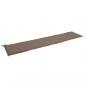 Preview: Gartenbank-Auflage Taupe 200x50x3 cm Oxford-Gewebe