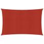 Preview: ARDEBO.de - Sonnensegel 160 g/m² Rot 2,5x4 m HDPE