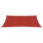 Preview: Sonnensegel 160 g/m² Rot 2,5x4 m HDPE