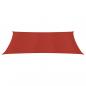 Preview: Sonnensegel 160 g/m² Rot 3x6 m HDPE