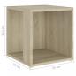 Preview: Beistelltisch Sonoma-Eiche 33x33x34,5 cm Holzwerkstoff