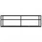 Preview: TV-Schrank Schwarz Marmor-Optik 140x40x40,5 cm Hartglas