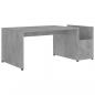 Preview: Couchtisch Betongrau 90x45x35 cm Holzwerkstoff