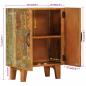 Preview: Sideboard Handgeschnitzt 55x30x75 cm Altholz Massiv