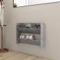 Preview: ARDEBO.de - Wand-Schuhschrank Betongrau 80x18x60 cm Holzwerkstoff