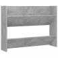 Preview: Wand-Schuhschrank Betongrau 80x18x60 cm Holzwerkstoff