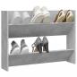 Preview: Wand-Schuhschrank Betongrau 80x18x60 cm Holzwerkstoff