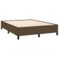 Preview: Boxspringbett mit Matratze Dunkelbraun 140x190 cm Stoff