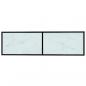 Preview: TV-Schrank Weiß Marmor-Optik 140x40x40,5 cm Hartglas