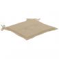 Preview: Gartenstuhl-Kissen 2 Stk. Beige 50x50x3 cm Oxford-Gewebe