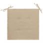 Preview: Gartenstuhl-Kissen 2 Stk. Beige 50x50x3 cm Oxford-Gewebe