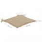 Preview: Gartenstuhl-Kissen 2 Stk. Beige 50x50x3 cm Oxford-Gewebe