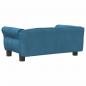 Preview: Hundebett Blau 70x45x30 cm Samt