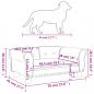 Preview: Hundebett Blau 70x45x30 cm Samt