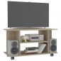 Preview: TV-Schrank mit Rollen Sonoma-Eiche 80x40x45 cm Holzwerkstoff