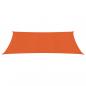 Preview: Sonnensegel 160 g/m² Orange 2,5x5 m HDPE