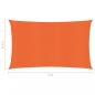 Preview: Sonnensegel 160 g/m² Orange 2,5x5 m HDPE