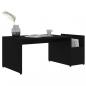 Preview: Couchtisch Schwarz 90x45x35 cm Holzwerkstoff