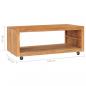 Preview: Couchtisch 110x60x40 cm Massivholz Teak