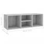 Preview: Schuhbank Betongrau 105x35x35 cm Holzwerkstoff