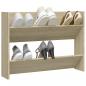 Preview: Wand-Schuhschrank Sonoma-Eiche 80x18x60 cm Holzwerkstoff