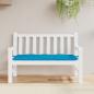 Preview: Gartenbank-Auflage Hellblau 120x50x7 cm Oxford-Gewebe