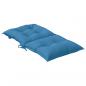 Preview: Niedriglehner-Auflagen 4 Stk. Melange Blau 100x50x7 cm Stoff