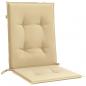 Preview: Niedriglehner-Auflagen 2 Stk. Melange Beige 100x50x4 cm Stoff