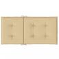 Preview: Niedriglehner-Auflagen 2 Stk. Melange Beige 100x50x4 cm Stoff