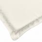 Preview: Sonnenliegen-Auflage Melange Creme 200x60x4 cm Stoff