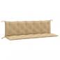 Preview: Gartenbank-Auflagen 2 Stk. Melange Beige 180x50x7 cm Stoff