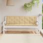 Preview: Gartenbank-Auflagen 2 Stk. Melange Beige 180x50x7 cm Stoff