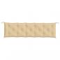 Preview: Gartenbank-Auflagen 2 Stk. Melange Beige 180x50x7 cm Stoff