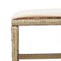 Preview: 11-tlg. Garten-Essgruppe mit Kissen Beige Poly Rattan