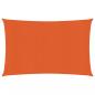 Preview: ARDEBO.de - Sonnensegel 160 g/m² Rechteckig Orange 4x5 m HDPE