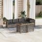 Preview: ARDEBO.de - 7-tlg. Garten-Sofagarnitur mit Kissen Grau Poly Rattan