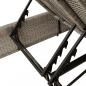 Preview: Doppel-Sonnenliege mit Kissen Hellgrau Poly Rattan