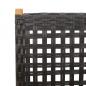 Preview: Gartenstuhl Verstellbar 8 Stk. Schwarz Poly Rattan Massivholz