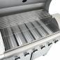 Preview: Gasgrill mit 7 Flammen Silbern Edelstahl